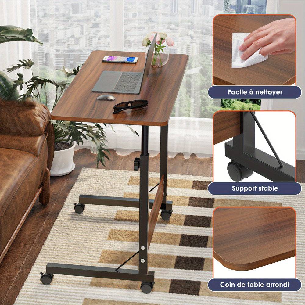 Bureau Mobile Ajustable Multifonction pour Maison et Bureau - Support Innovant