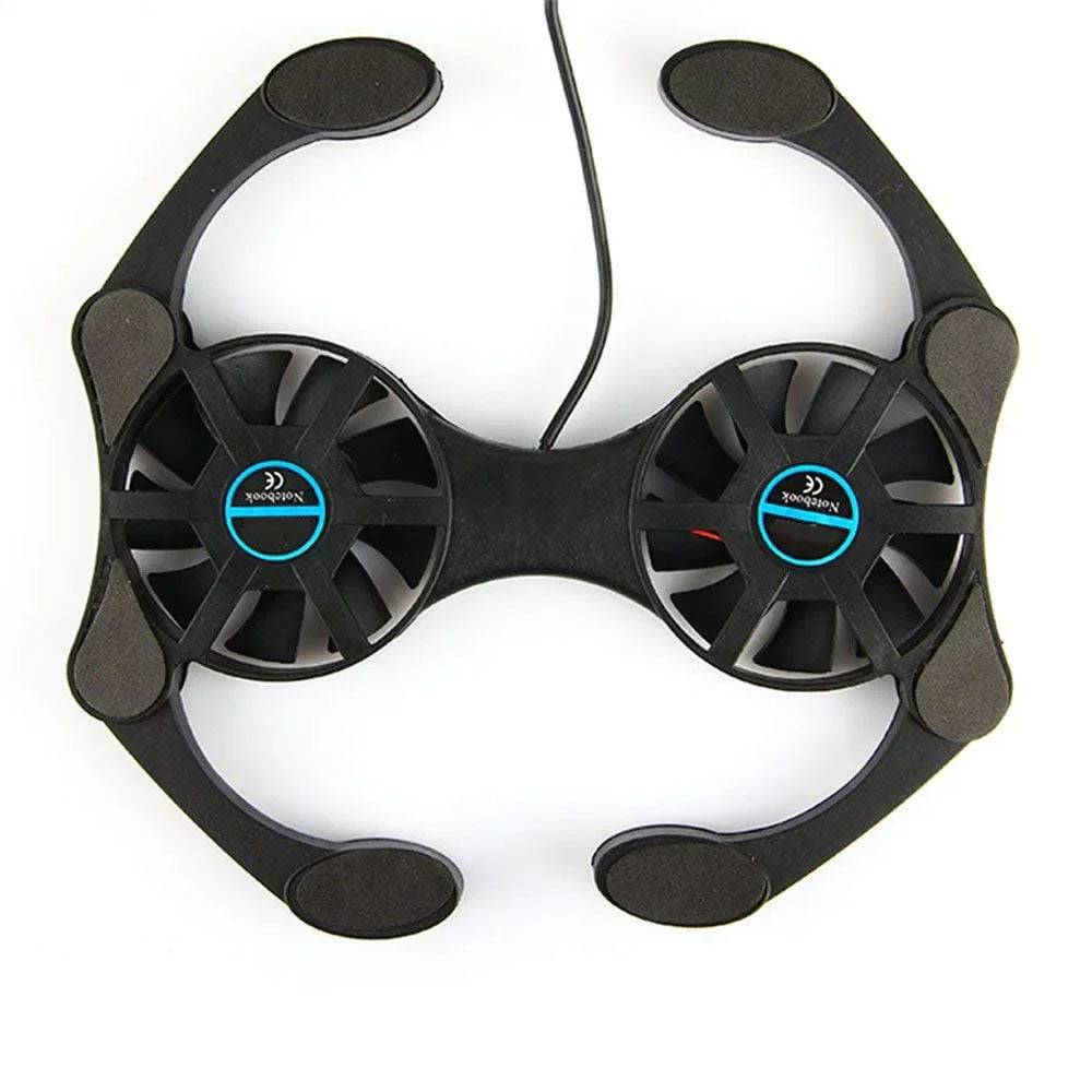 Mini support de refroidissement pour ordinateur avec double ventilateur - Support Innovant