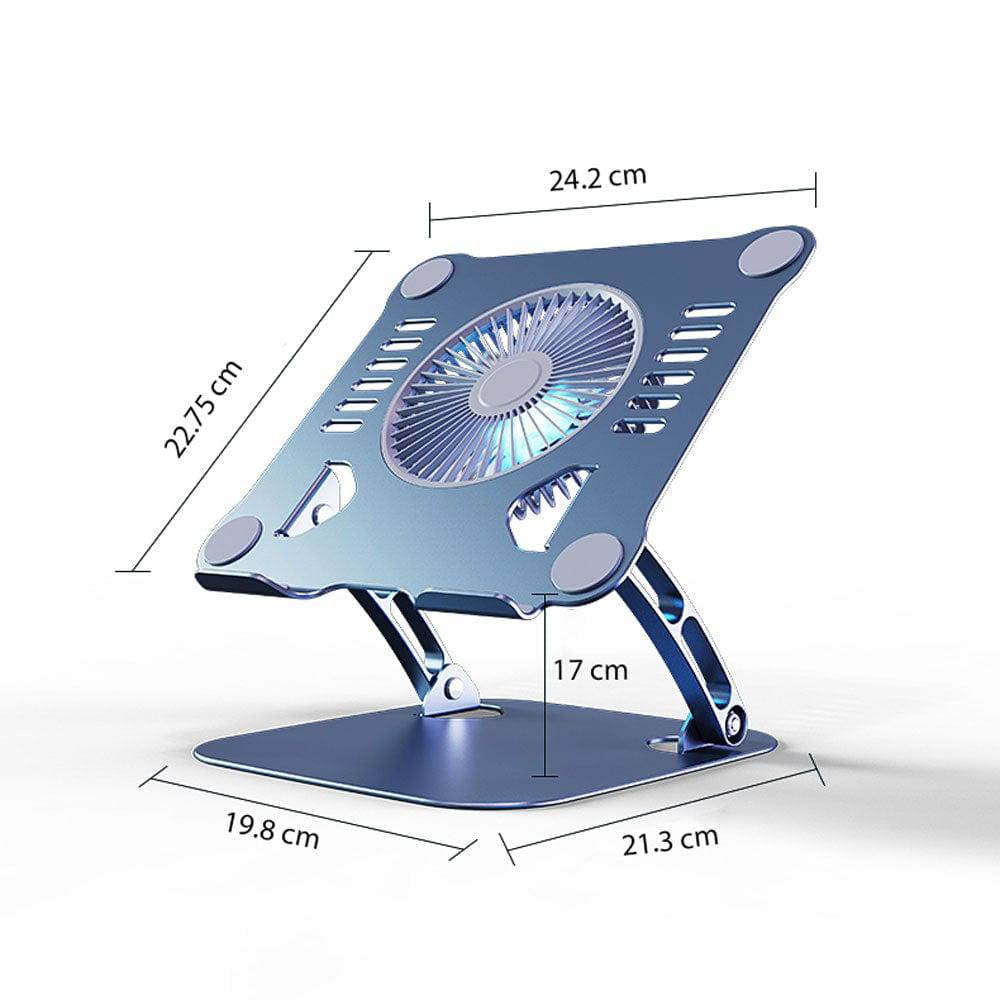 Support Laptop Ventilé Ergonomique avec Ventilateur Intégré - Support Innovant