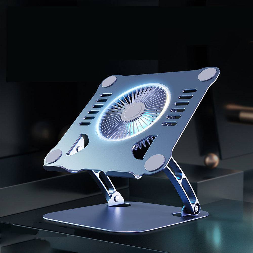 Support Laptop Ventilé Ergonomique avec Ventilateur Intégré - Support Innovant