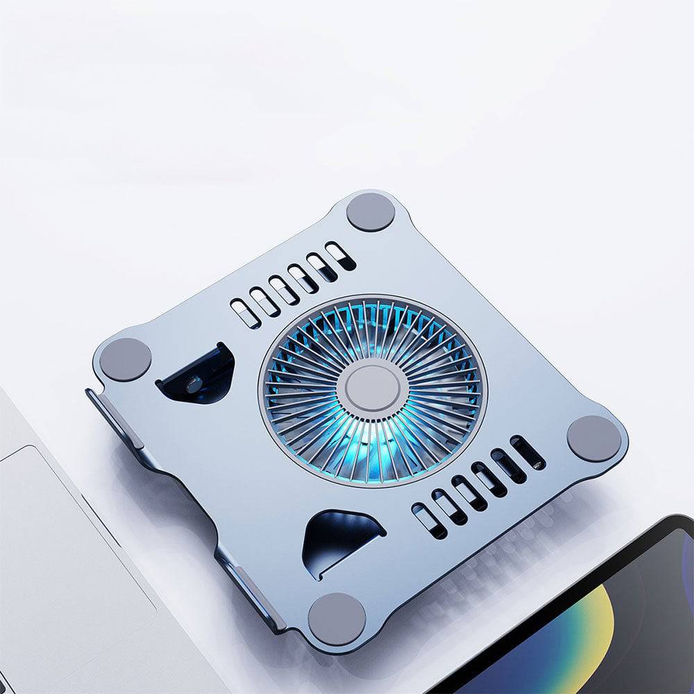 Support Laptop Ventilé Ergonomique avec Ventilateur Intégré - Support Innovant