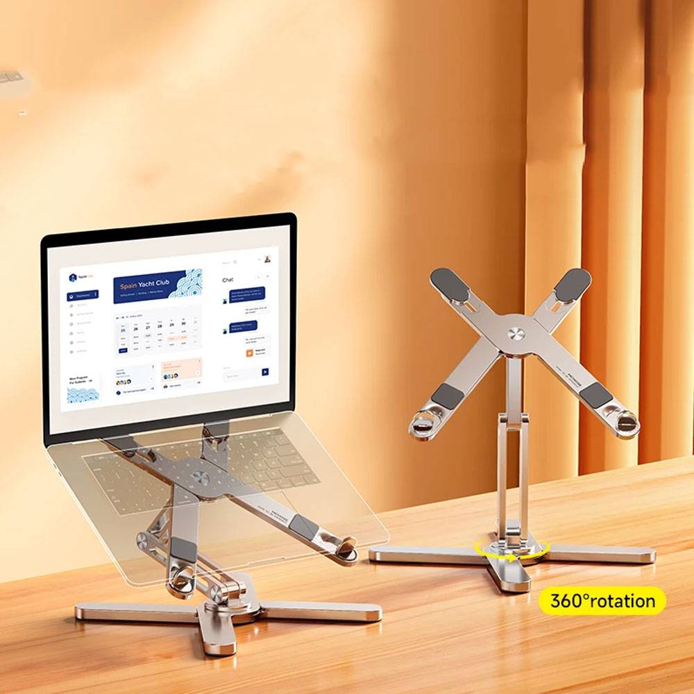 Support Rotatif Ordinateur Portable - Ajustable et Ergonomique - Support Innovant