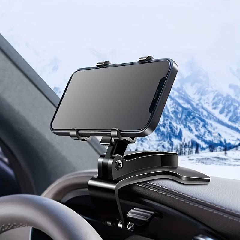Support Téléphone Voiture Ajustable, Fixation Tableau de Bord - Support Innovant