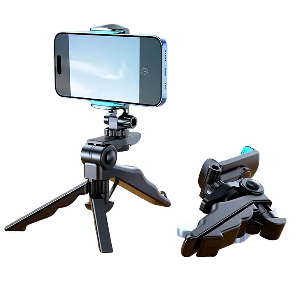 Support Universel de Smartphone avec Trépied et Poignée Ajustable - Support Innovant
