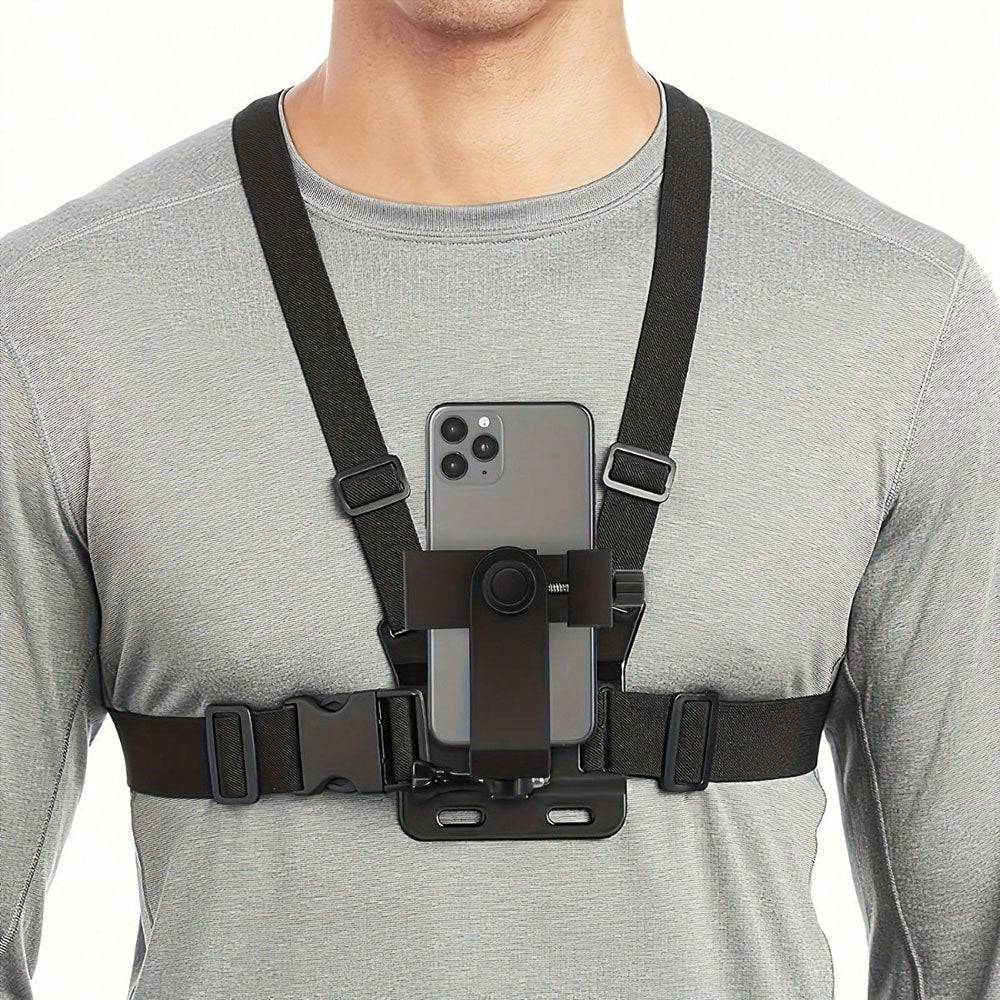Support de Téléphone pour la Poitrine Motard, Capture Sans Mains - Support Innovant