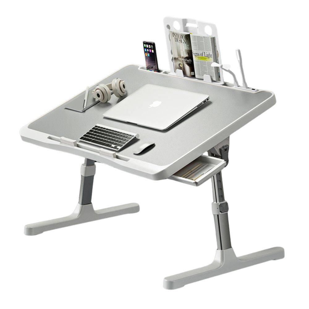 Support d'Ordinateur Ajustable pour Lit avec Espace de Rangement - Support Innovant