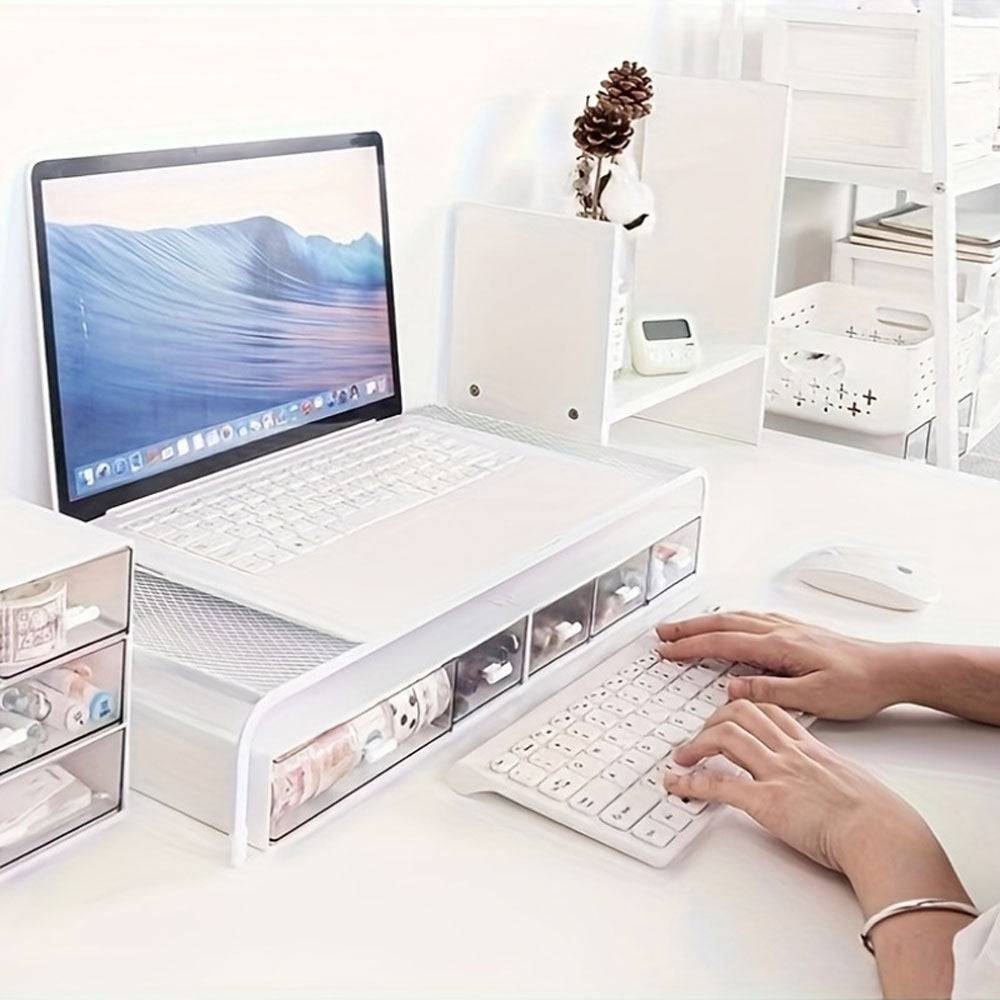 Support d'Ordinateur Ergonomique et Organisateur de Bureau - Support Innovant