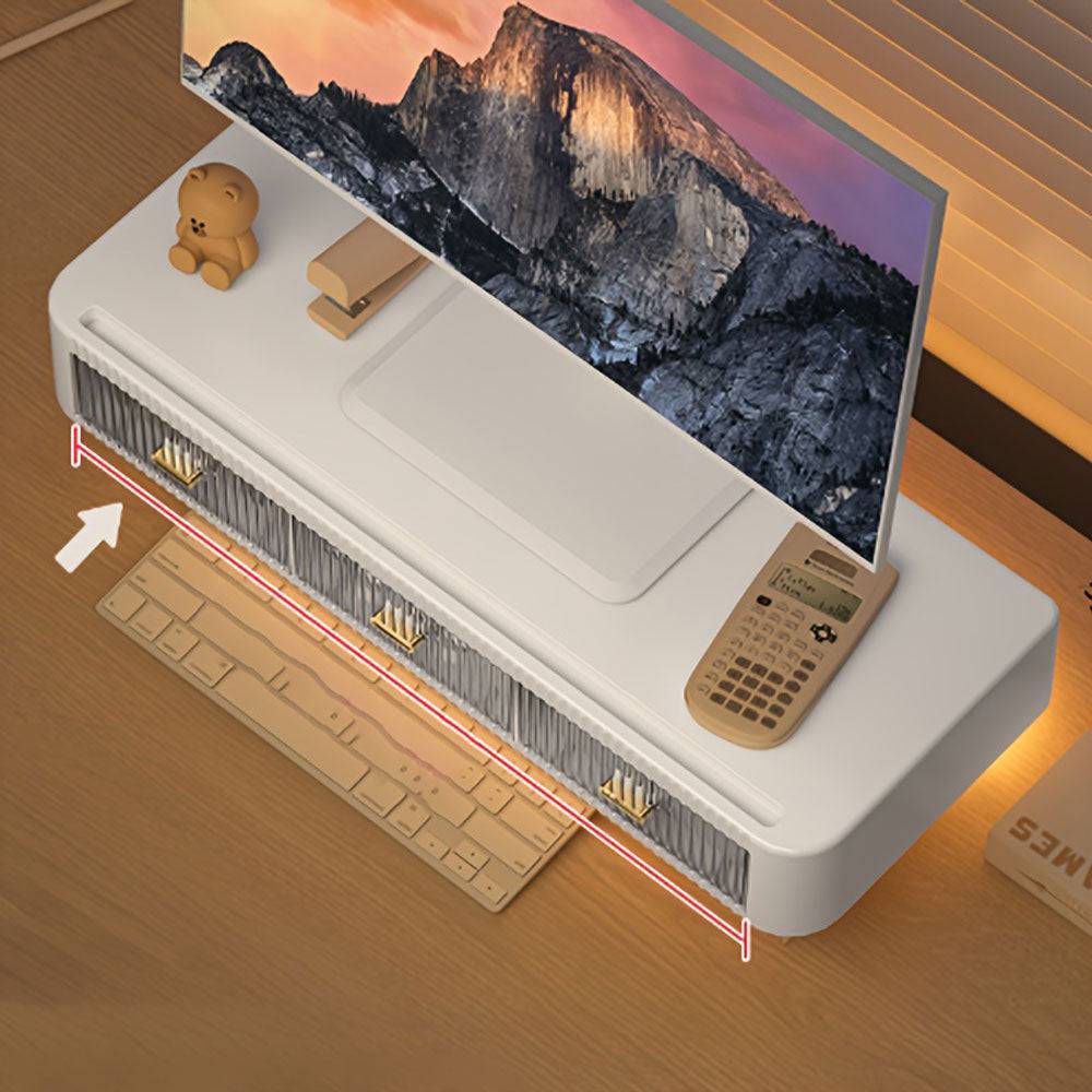 Support de Bureau Ergonomique avec Rangement Multifonction - Support Innovant