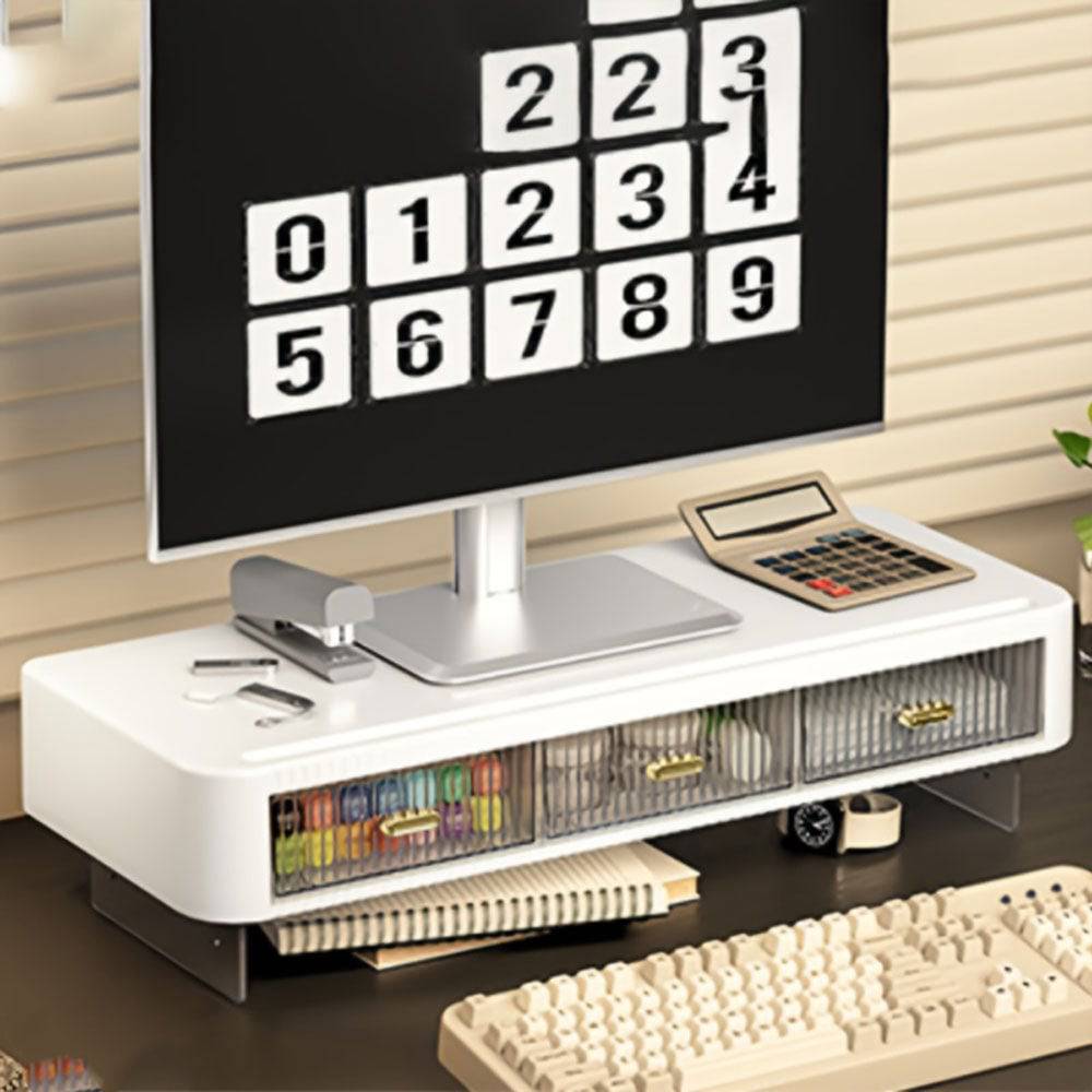 Support de Bureau Ergonomique avec Rangement Multifonction - Support Innovant
