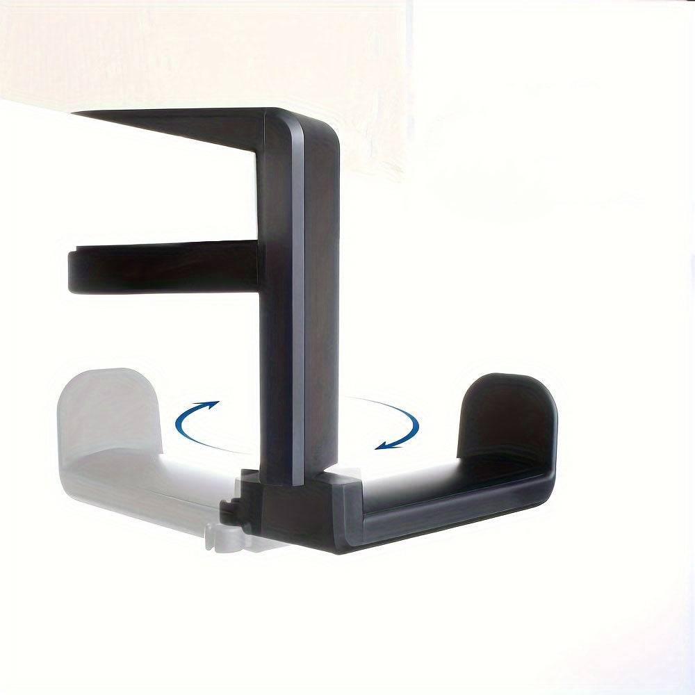 Support de Casque Rotatif pour Bureau avec Fixation Pratique - Support Innovant