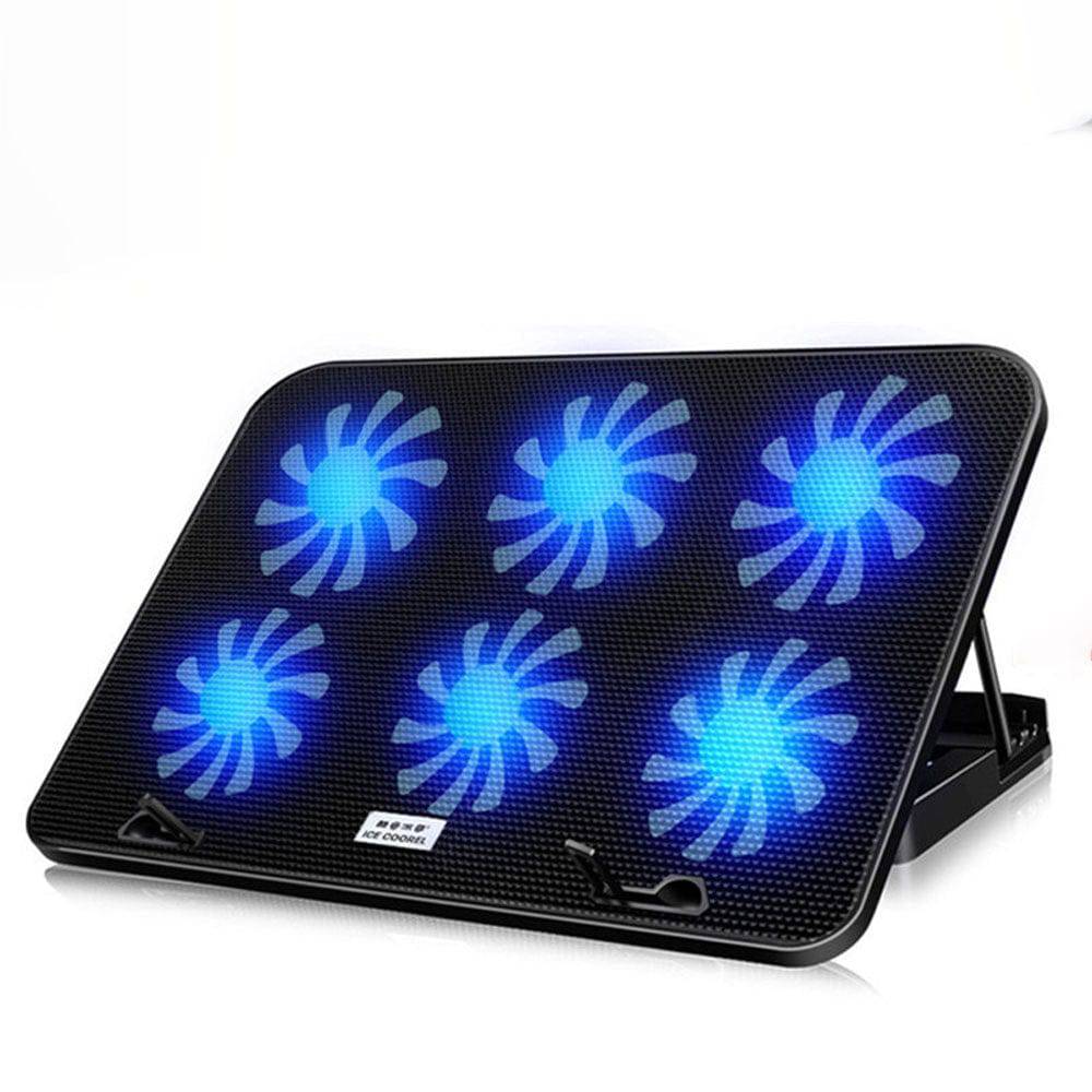 Support de Refroidissement Portable avec 6 Ventilateurs Silencieux - Support Innovant