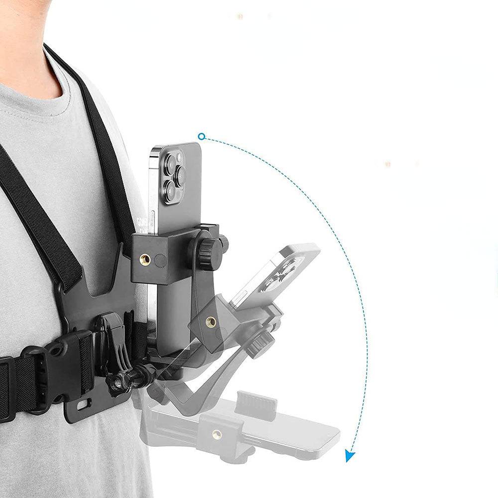 Support de Téléphone pour la Poitrine Motard, Capture Sans Mains - Support Innovant