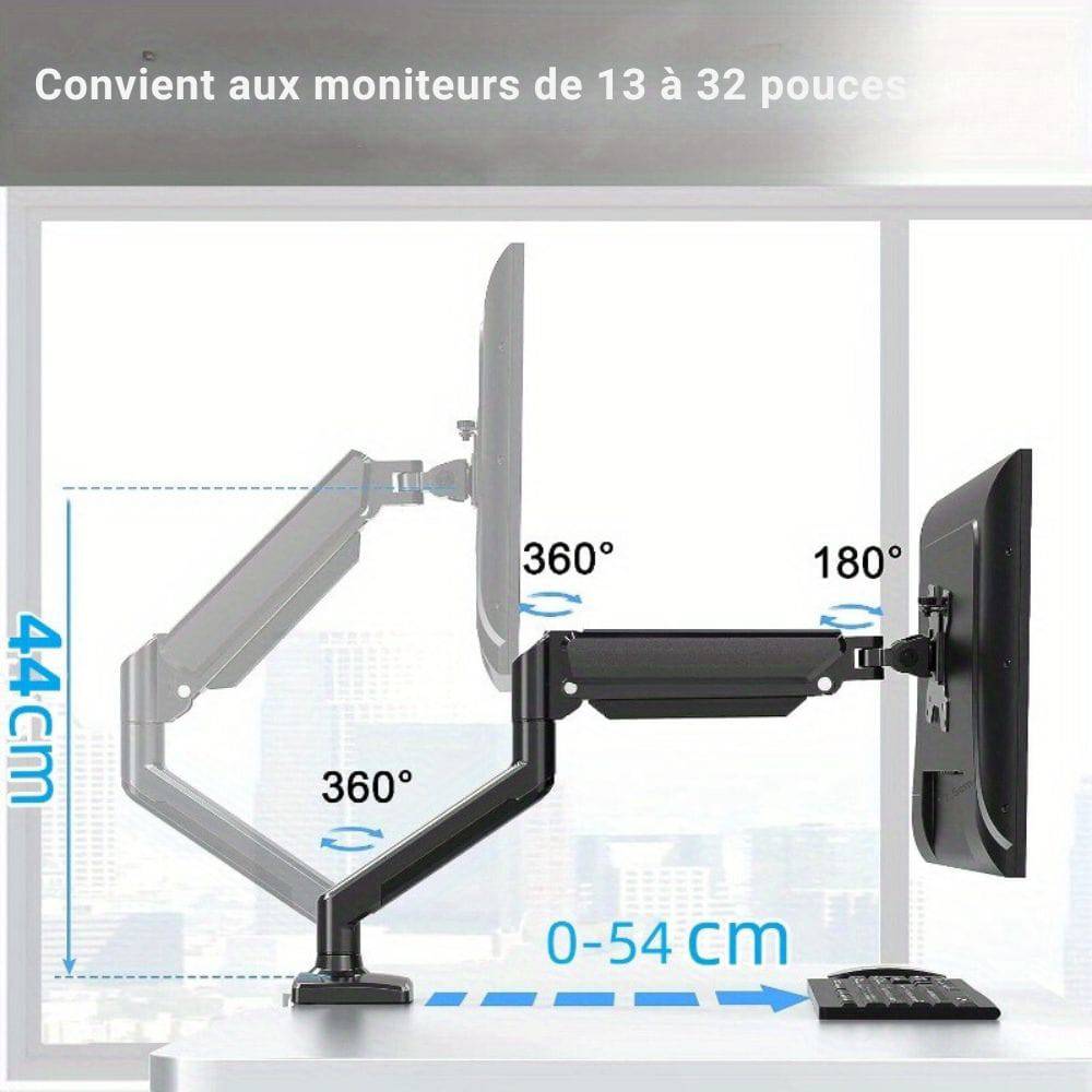 Support de moniteur articulé ergonomique 13-32 pouces - Support Innovant