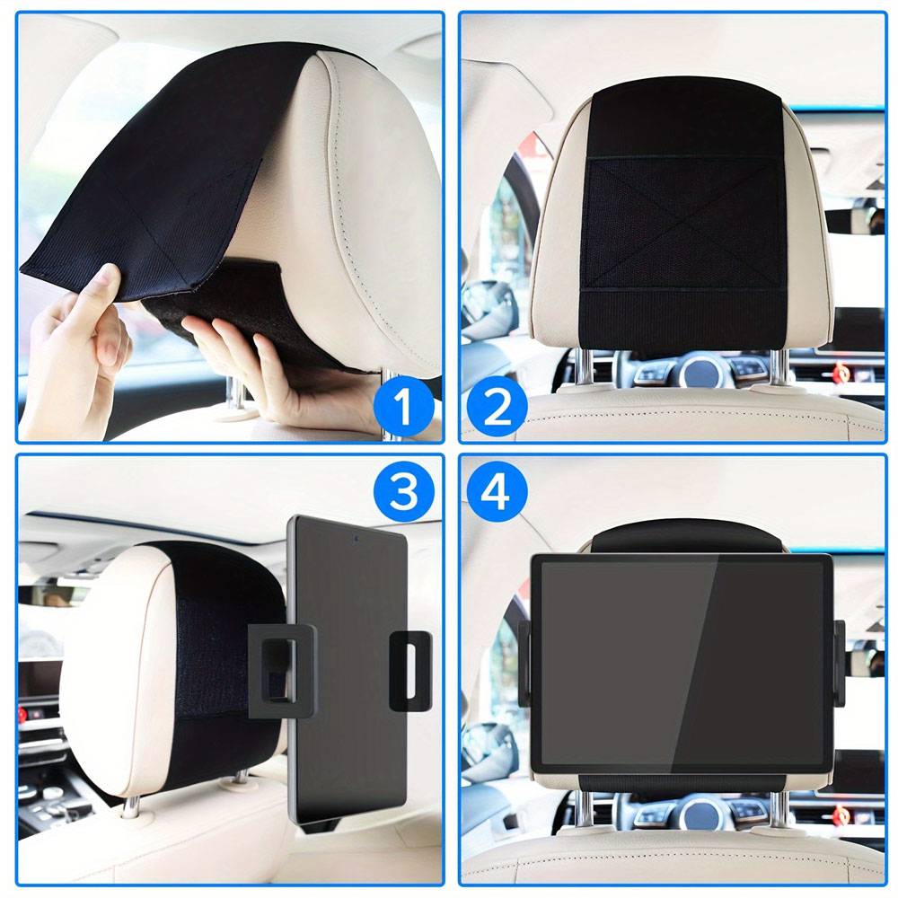 Support de tablette pour appuie-tête de voiture ajustable - Support Innovant