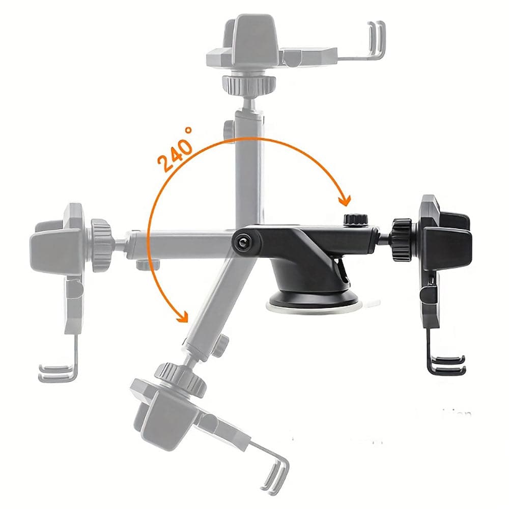 Support de téléphone voiture avec bras ajustable et fixation solide - Support Innovant