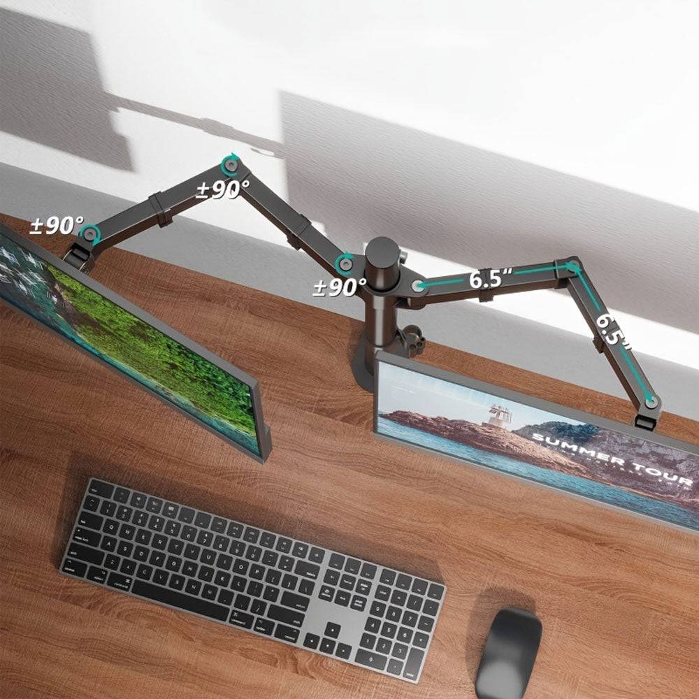 Support double écran ajustable - Ergonomique et flexible - Support Innovant