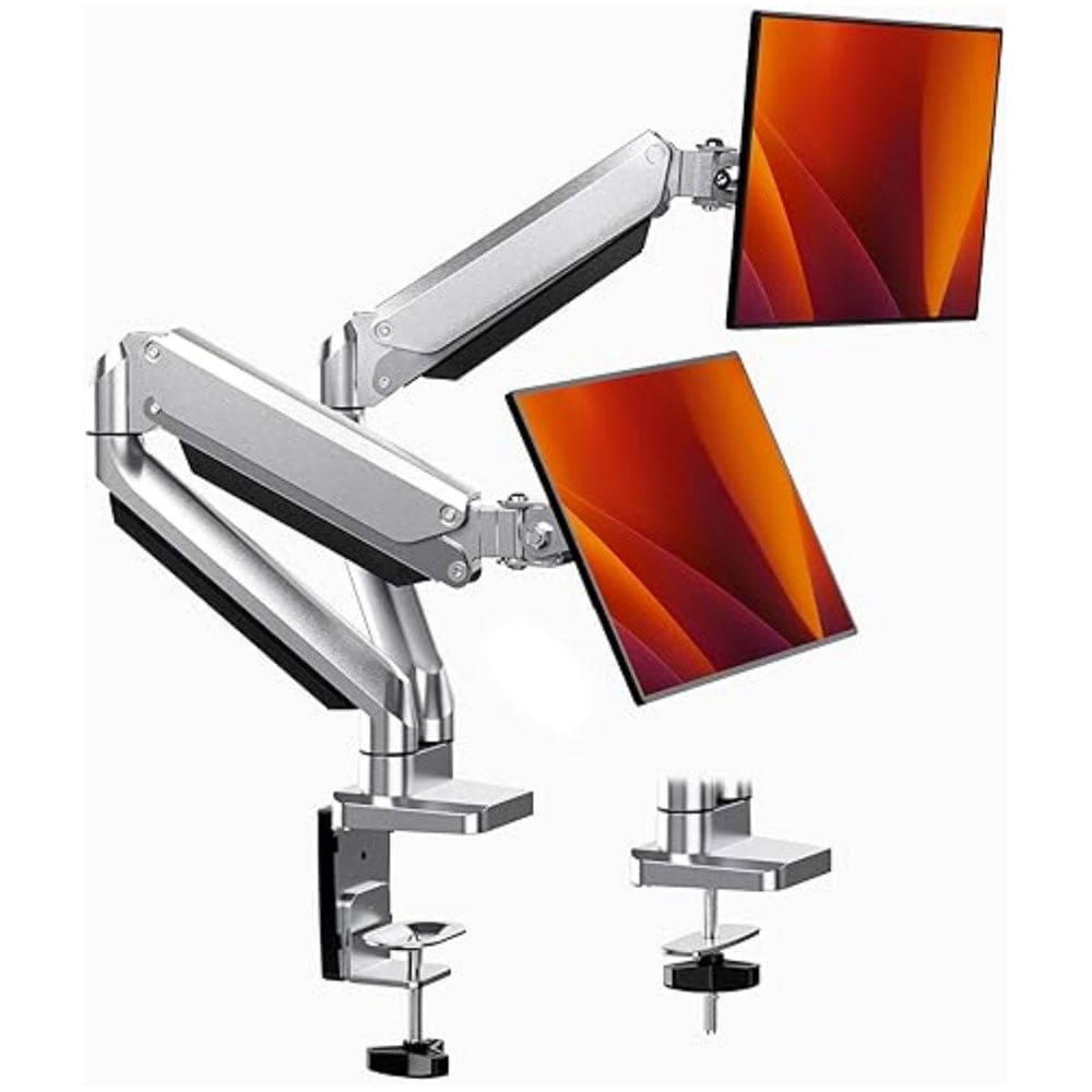Support double écran ergonomique ajustable pour bureau - Support Innovant