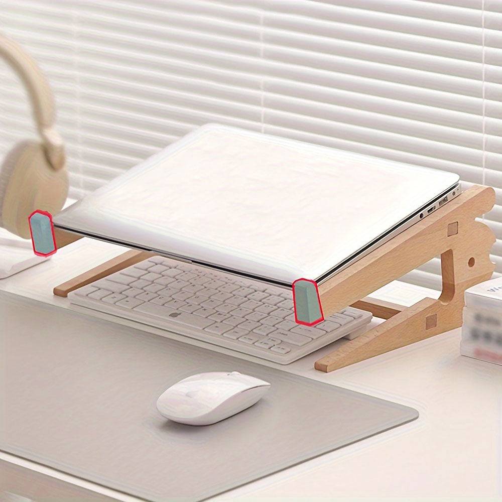 Support en Bois Ergonomique pour Clavier et Ordinateur Portable - Support Innovant