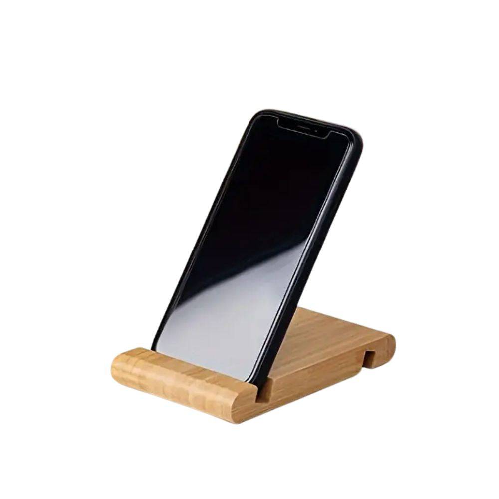 Support en bois ergonomique pour téléphone portable - Support Innovant