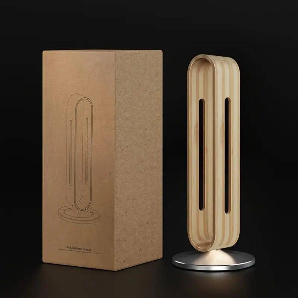 Support en bois pour casque audio élégant et stable - Support Innovant