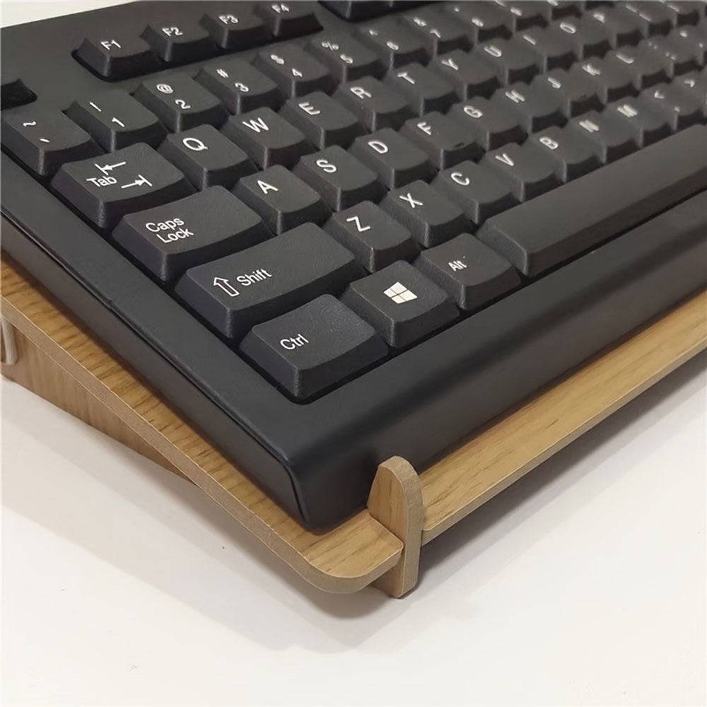 Support ergonomique pour clavier en bois – Élégance naturelle - Support Innovant