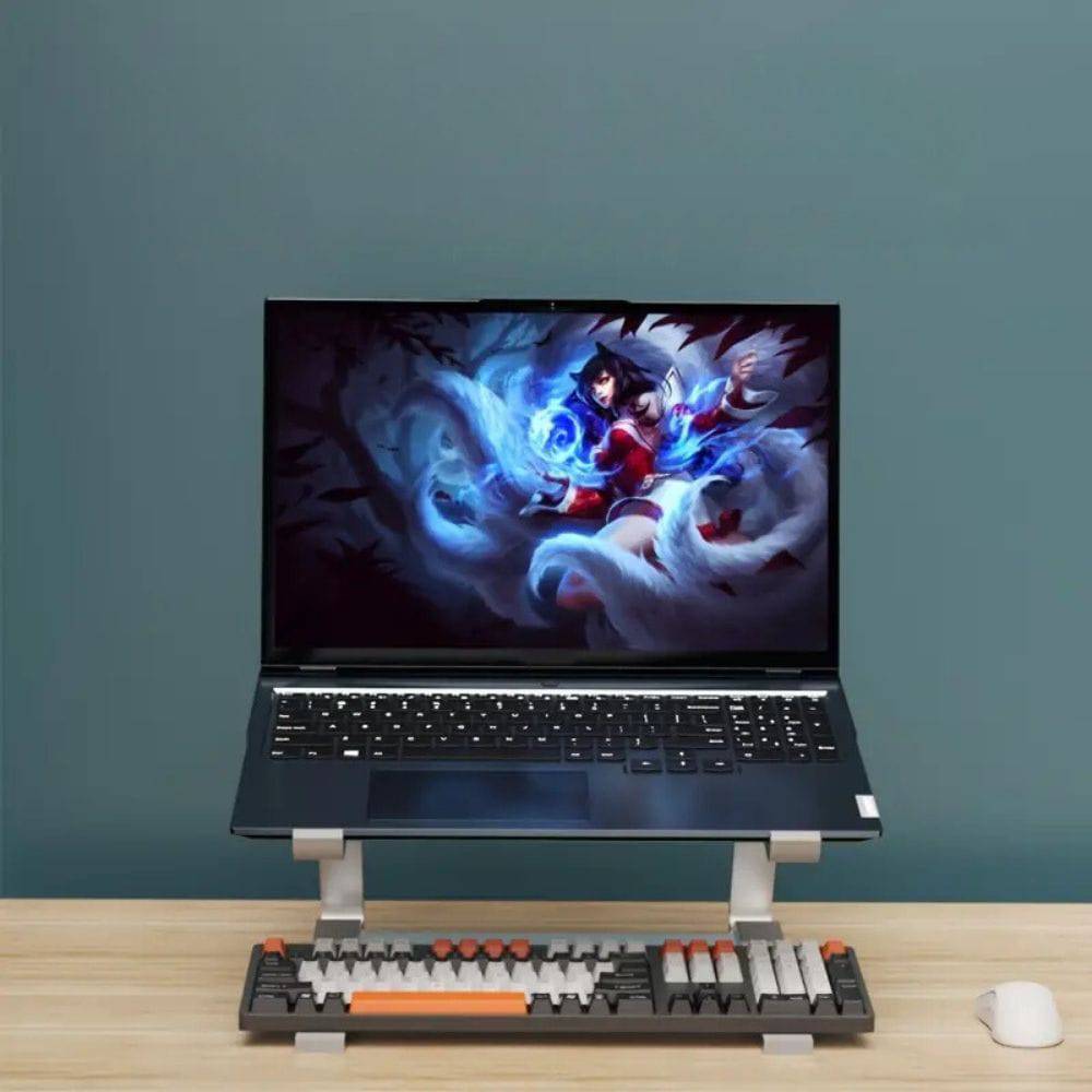Support ergonomique pour ordinateur portable avec rangement - Support Innovant