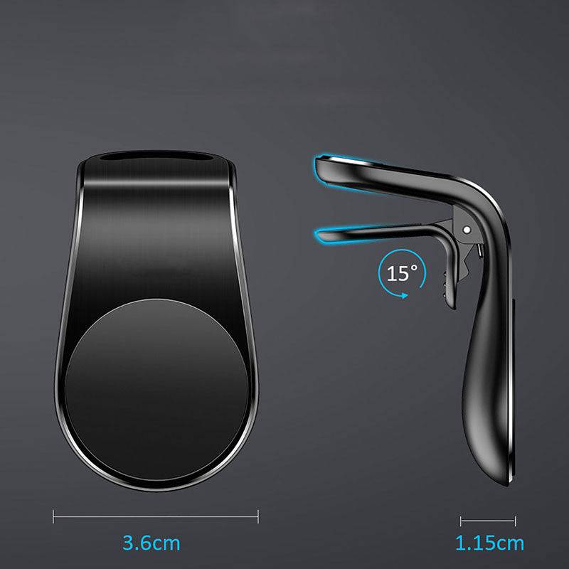 Support magnétique pour téléphone voiture - Fixation grille d’aération - Support Innovant