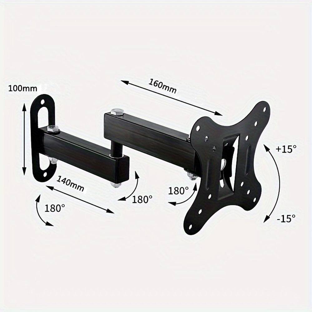 Support mural ajustable pour écran 14 à 27 pouces - ergonomie parfaite - Support Innovant