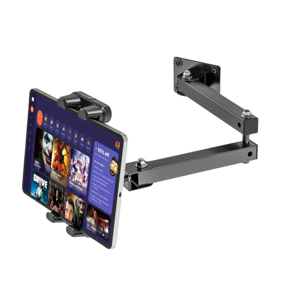 Support mural pour tablette pivotant, réglable et stable - Support Innovant