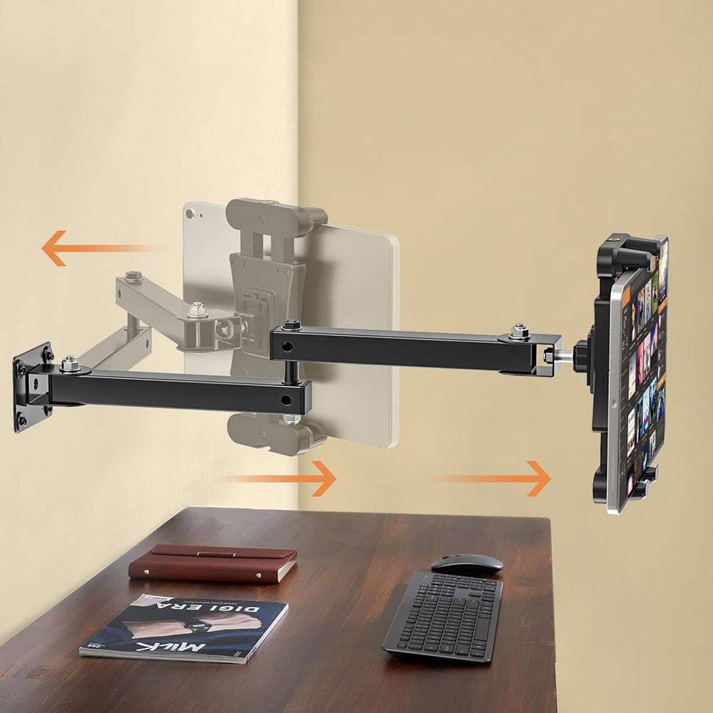 Support mural pour tablette pivotant, réglable et stable - Support Innovant