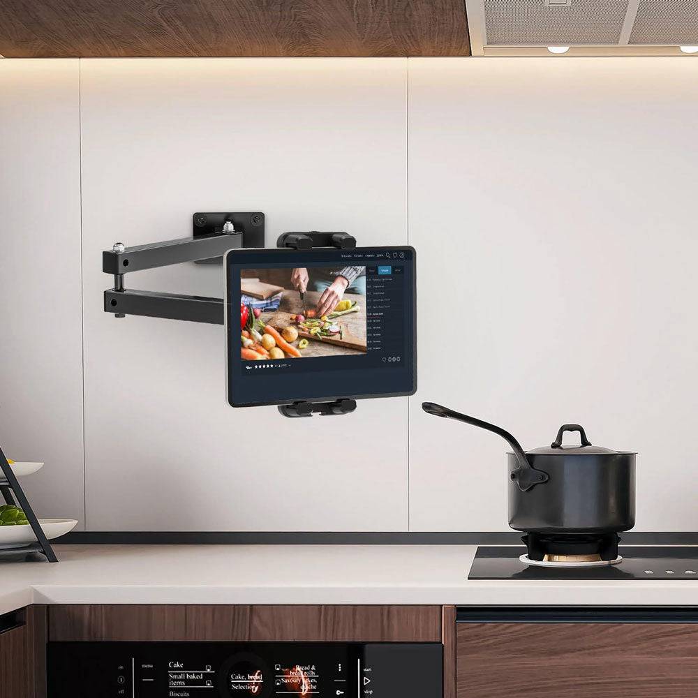 Support mural pour tablette pivotant, réglable et stable - Support Innovant
