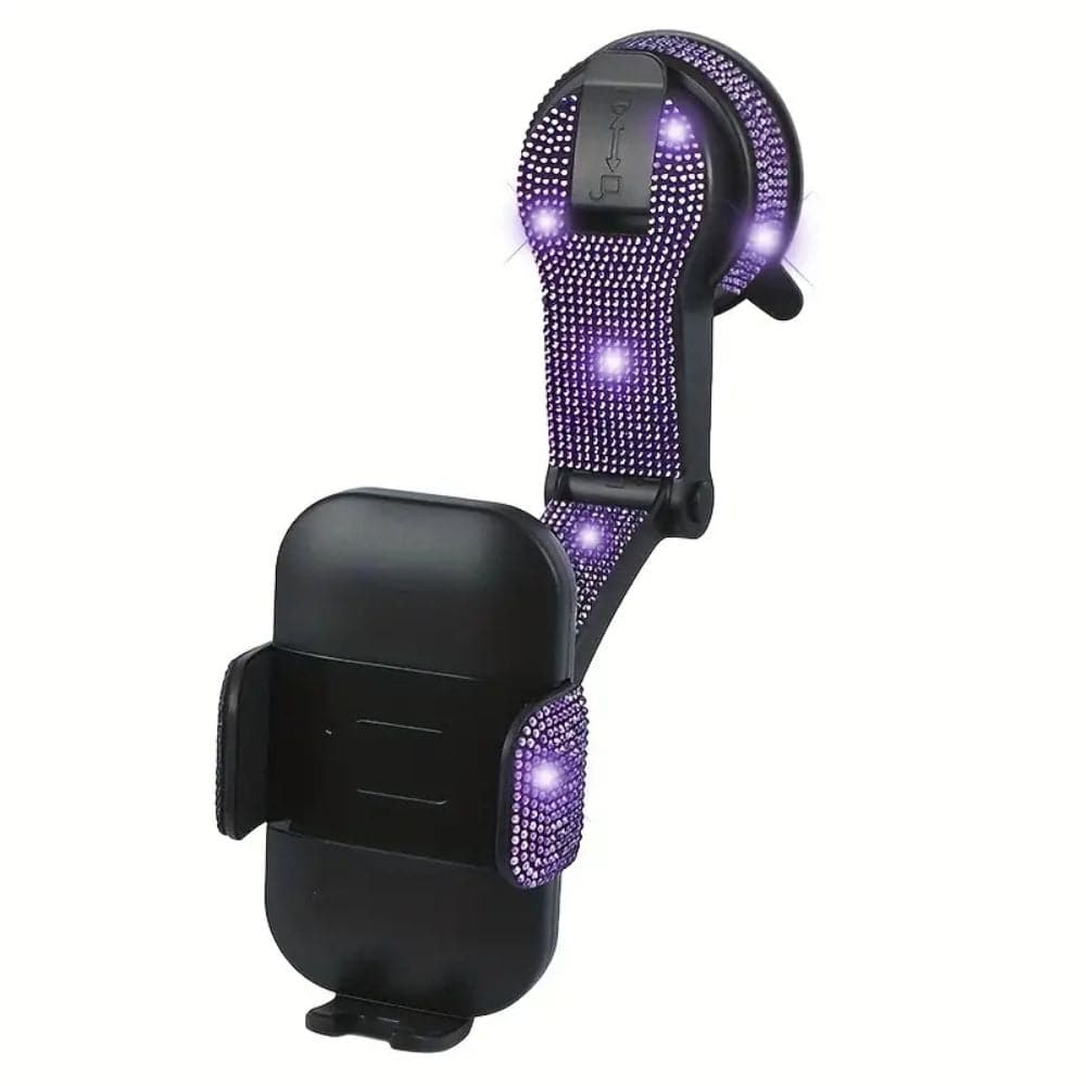 Support de téléphone pour voiture en strass, élégant et sécurisé - Support Innovant