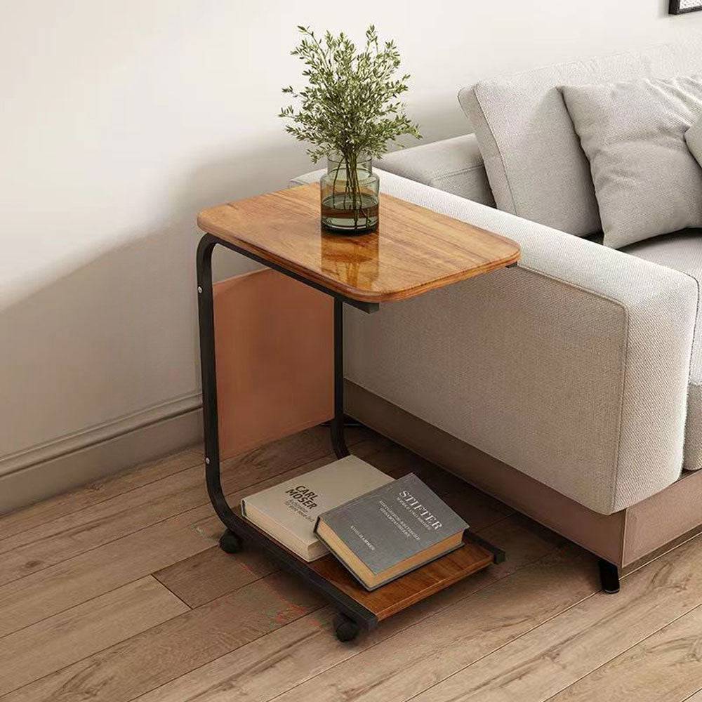 Table d'appoint mobile pour canapé avec rangement pratique - Support Innovant
