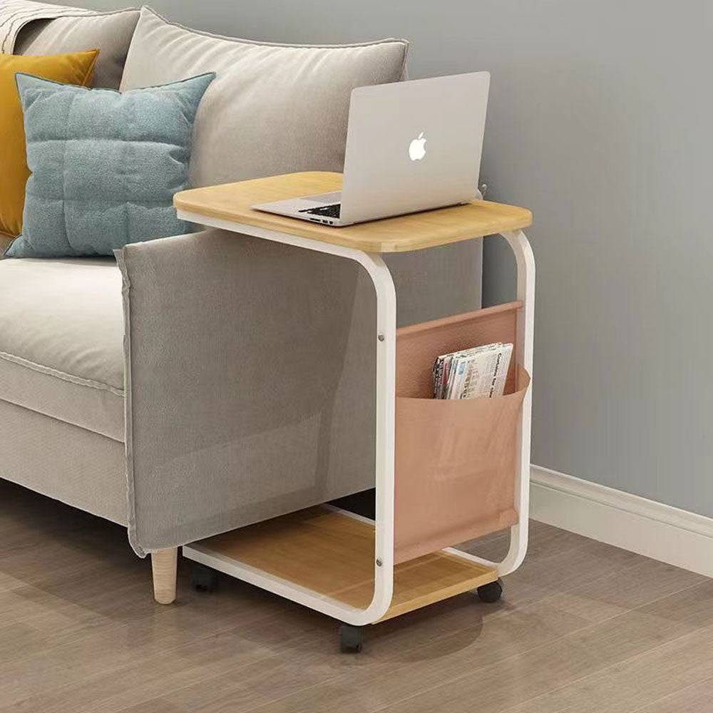 Table d'appoint mobile pour canapé avec rangement pratique - Support Innovant