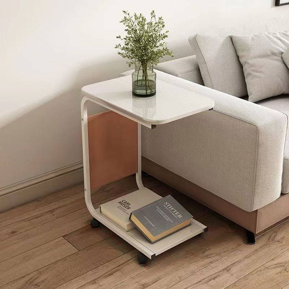 Table d'appoint mobile pour canapé avec rangement pratique - Support Innovant