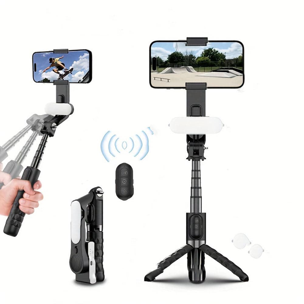 Trépied Selfie avec Télécommande Bluetooth, Portable et Flexible - Support Innovant