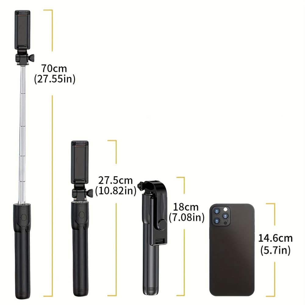 Trépied Selfie avec Télécommande Sans Fil et Support Extensible - Support Innovant