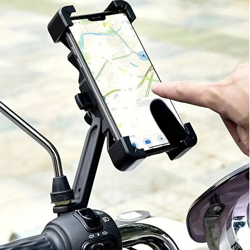 Support Téléphone Moto Ultra-Sécurisé - Fixation Anti-Choc - Support Innovant