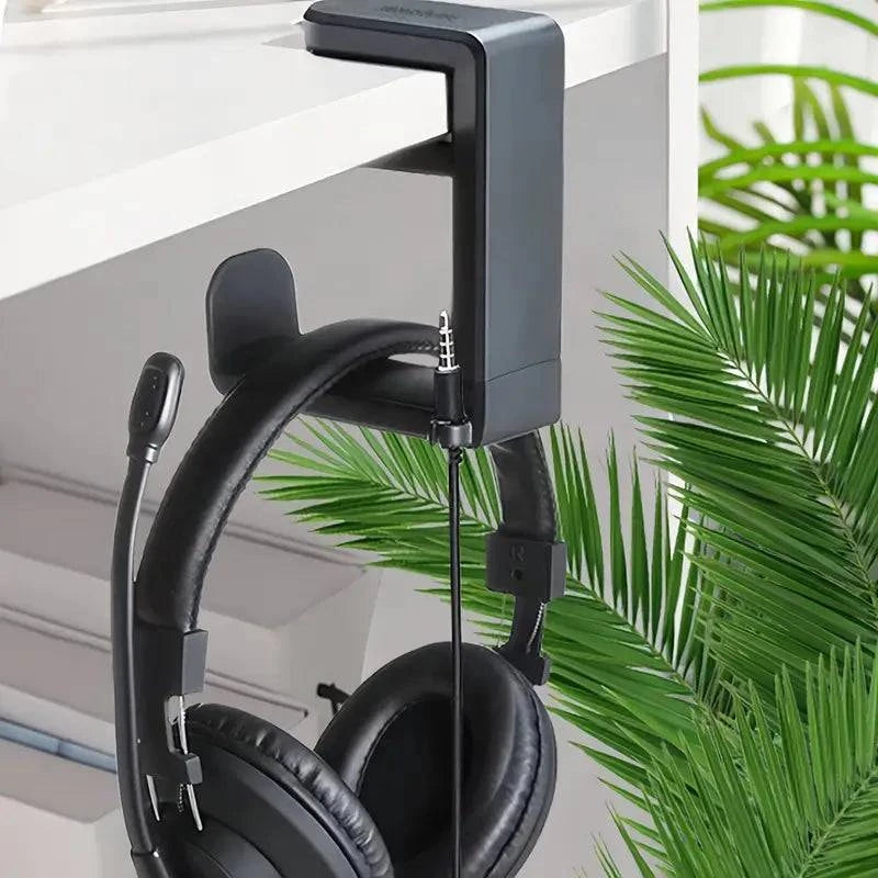 Support de Casque Rotatif pour Bureau avec Fixation Pratique - Support Innovant