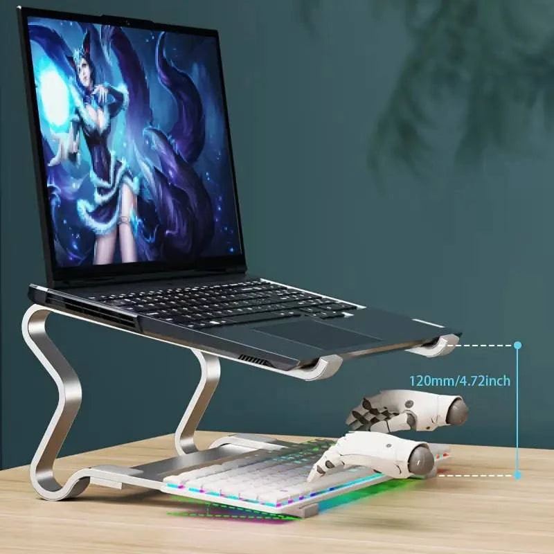 Support ergonomique pour ordinateur portable avec rangement - Support Innovant