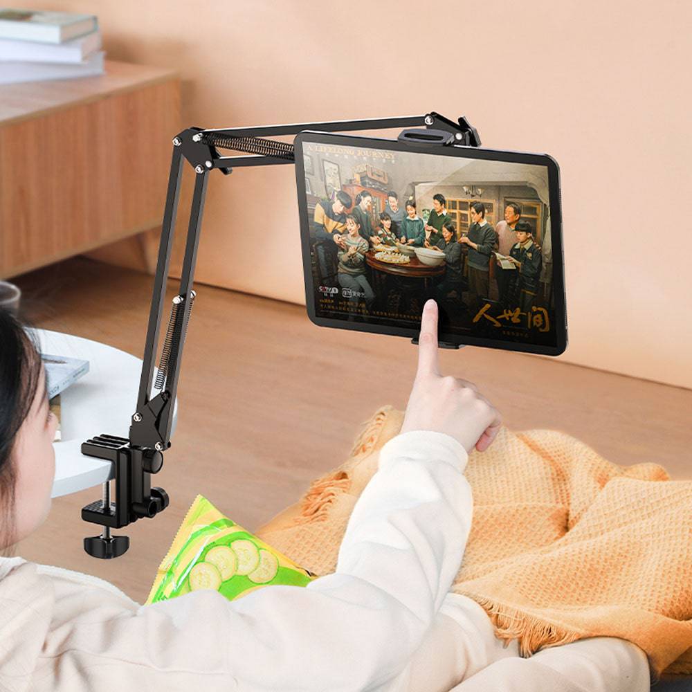 Support Bras Articulé pour Tablette - Visionnage Confortable Mains Libres - Support Innovant