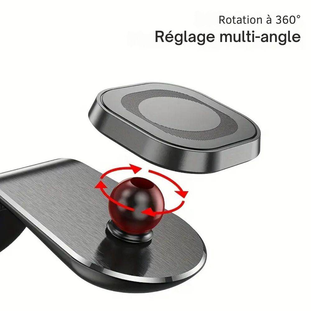 Support Magnétique Multi-Angle pour Téléphone en Voiture - Support Innovant