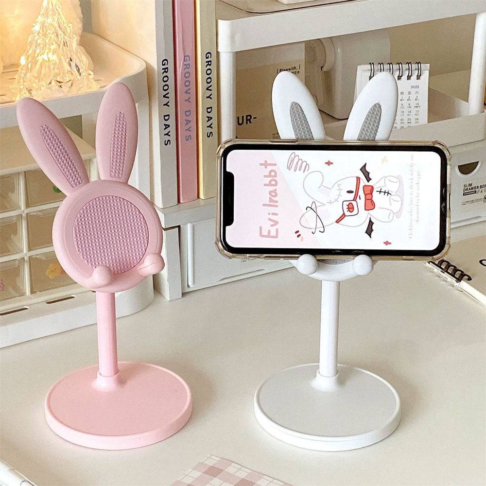 Support Téléphone Lapin Adorable et Pratique pour Bureau - Support Innovant