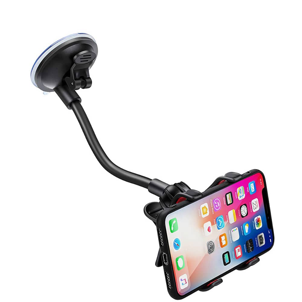 Support Téléphone Voiture Flexible avec Ventouse Puissante - Support Innovant