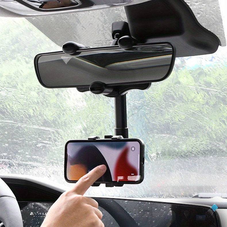 Support Téléphone Voiture Universel avec Fixation Rétroviseur - Support Innovant