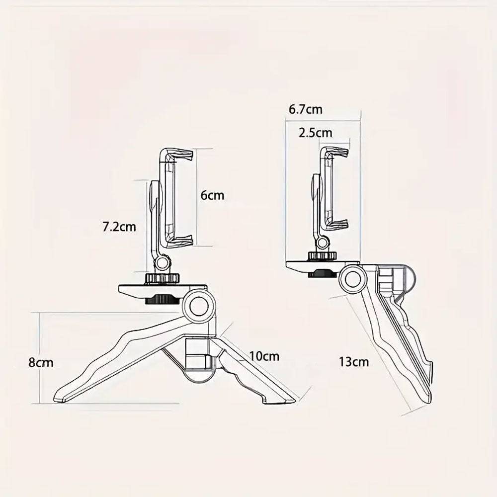Support Universel de Smartphone avec Trépied et Poignée Ajustable - Support Innovant