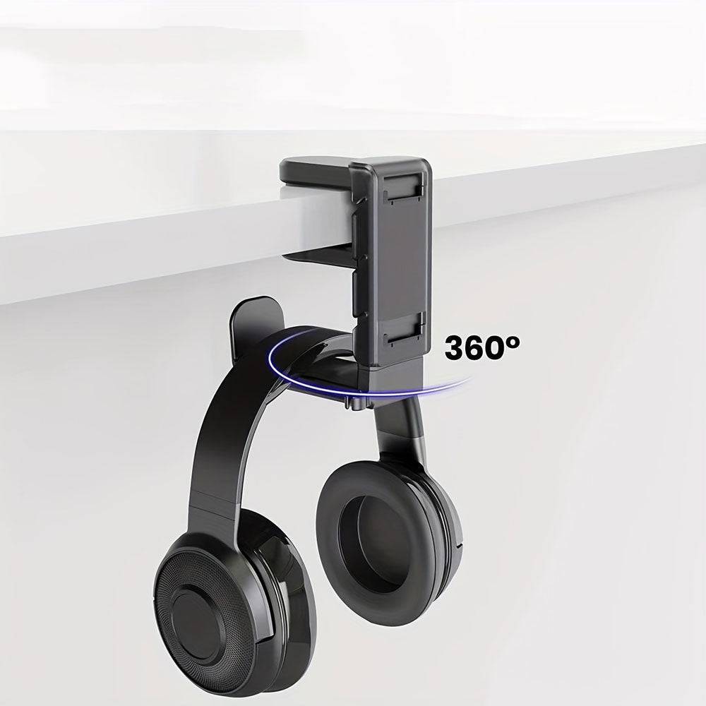 Support de Casque avec Rotation 360° pour Bureau - Support Innovant