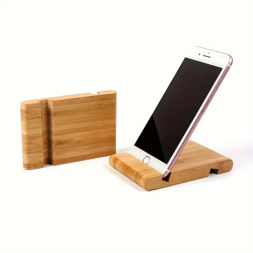 Support en bois ergonomique pour téléphone portable - Support Innovant