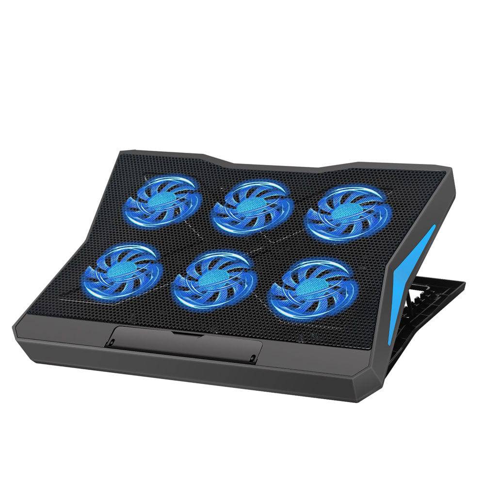 Support ventilé pour ordinateur portable avec 6 ventilateurs puissants - Support Innovant