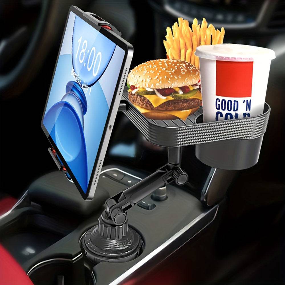 Support voiture multifonction 360° pour tablette et boisson - Support Innovant